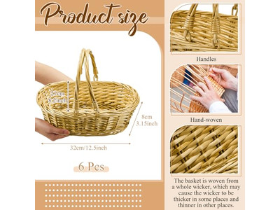 Fresh Food Picnic Hamper Family Washable Mini Basket 1950 Heart For 2 Beach