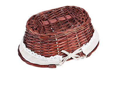 Portable Outdoor Picnic Baske Rattan Suitcase Basket 6 Wicker Set